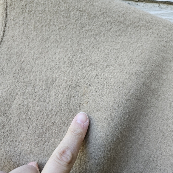 J. Crew camel colored pea coat wool nylon cashmere blend large - Picture 10 of 10